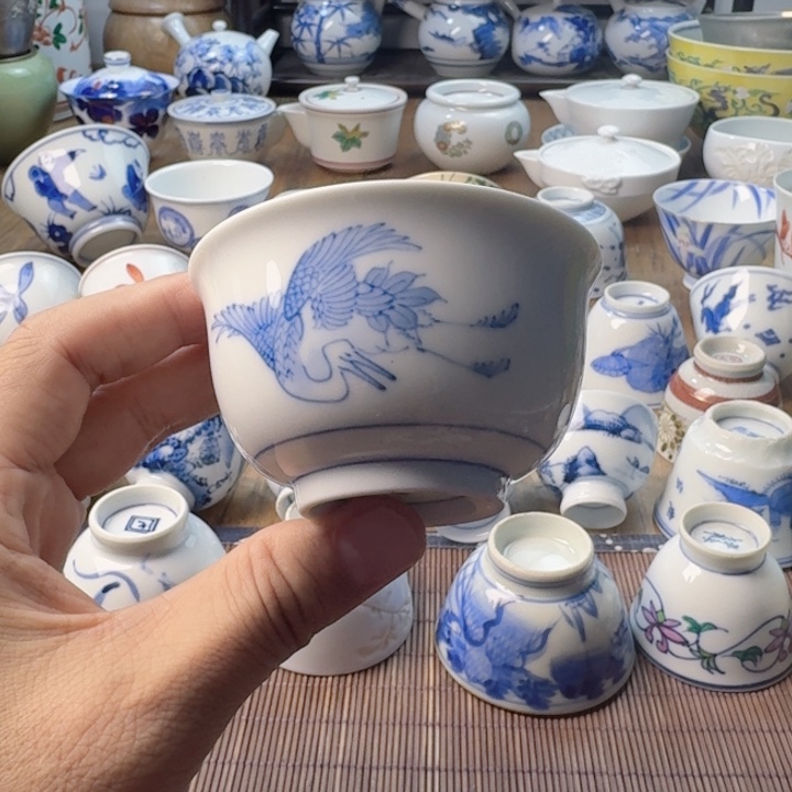 青花瓷器杯子茶具