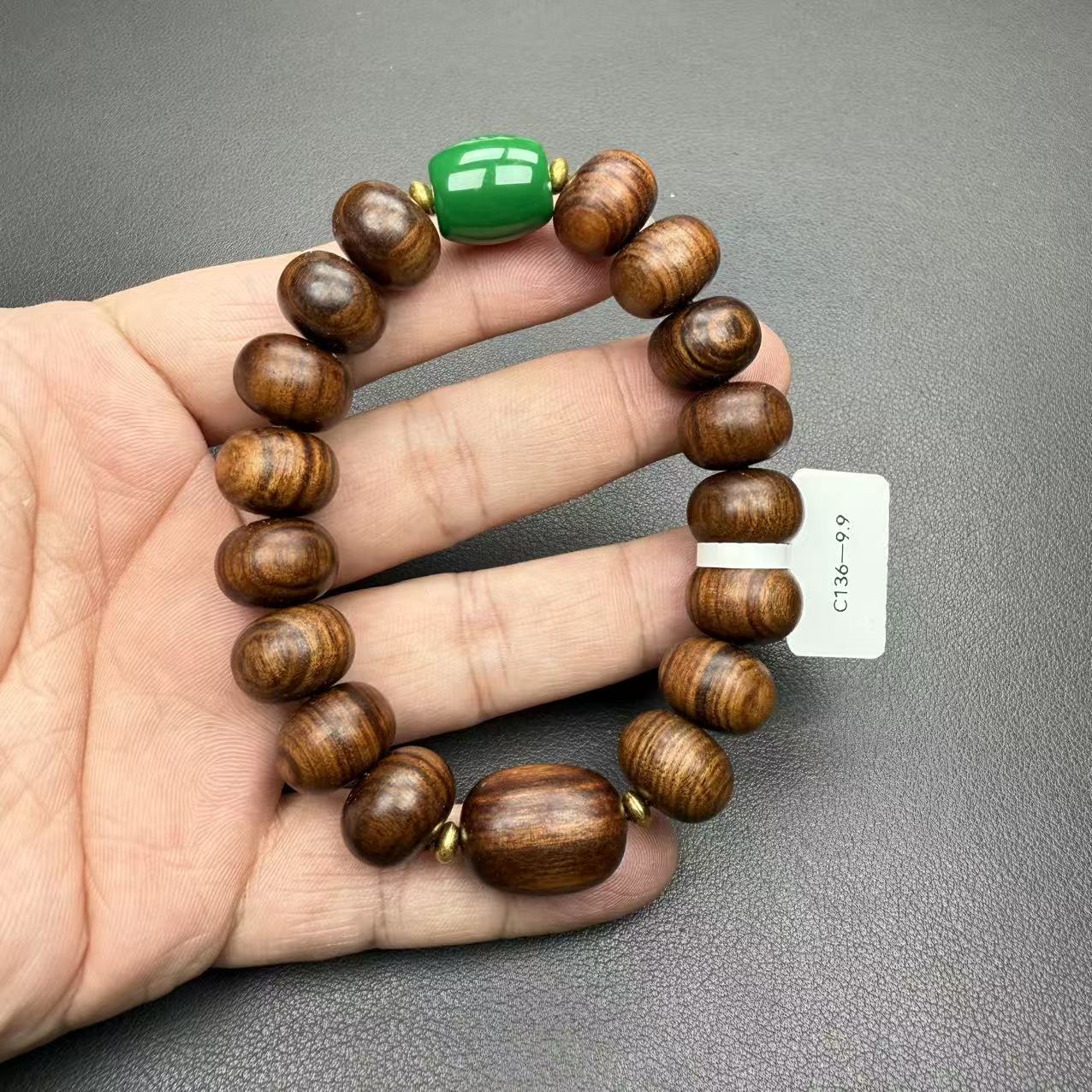 黄花梨算盘珠15mm手串136