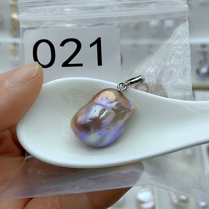 淡水珍珠颈饰银S925镶嵌