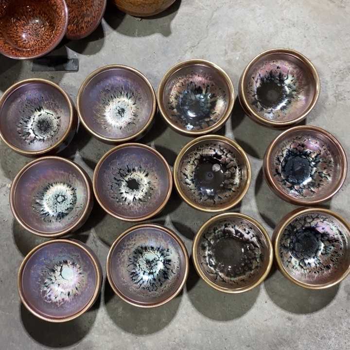用***6茶盏建阳建盏微瑕油滴