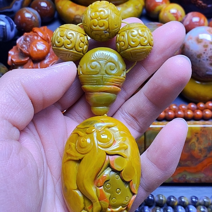 玛瑙/玉髓吊坠(不含链)未镶嵌