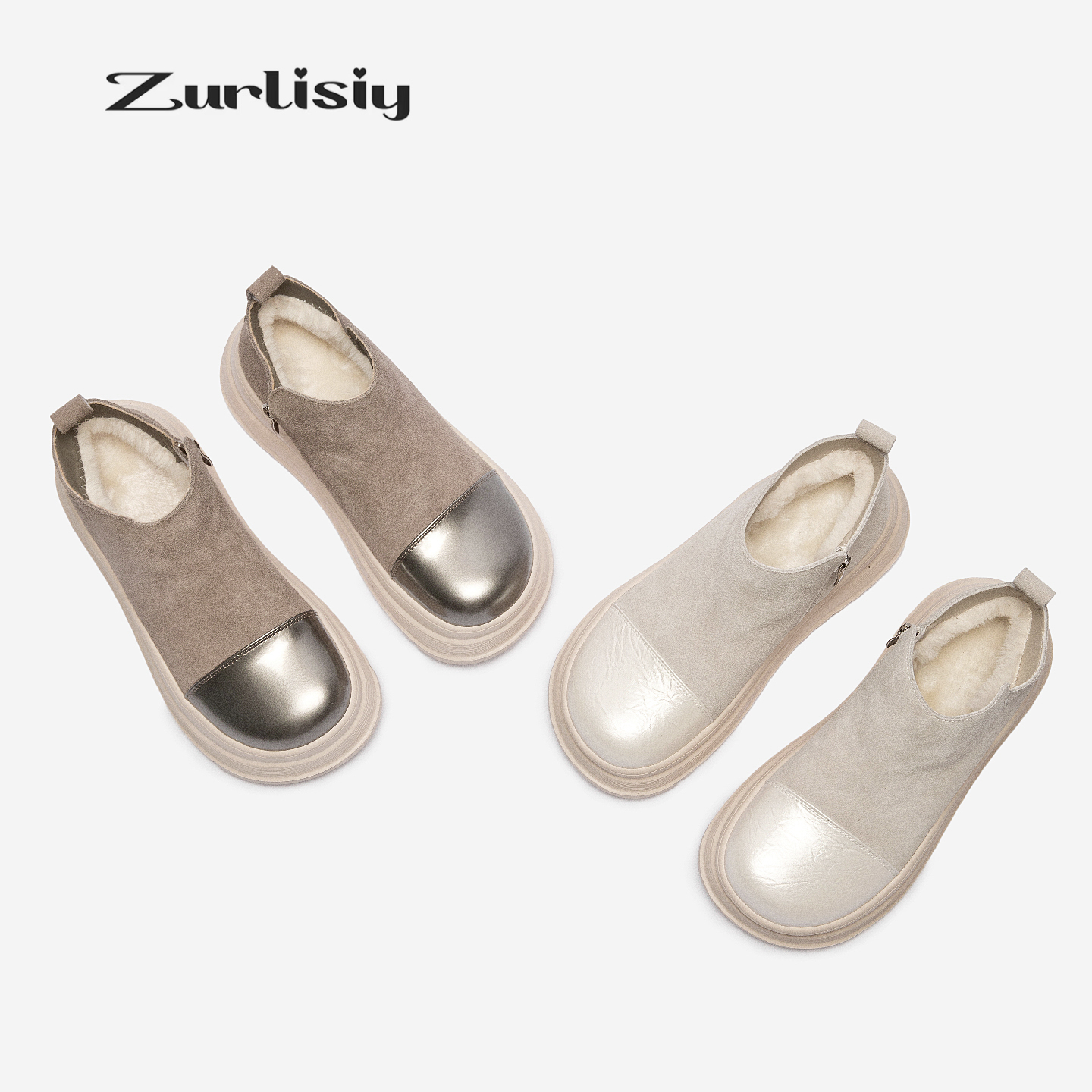 原创首发真皮棉靴2025年新款软底敲舒适防滑棉靴5L312 5L312M