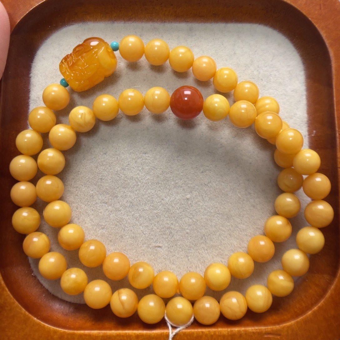 蜜蜡未镶嵌手串蜜蜡