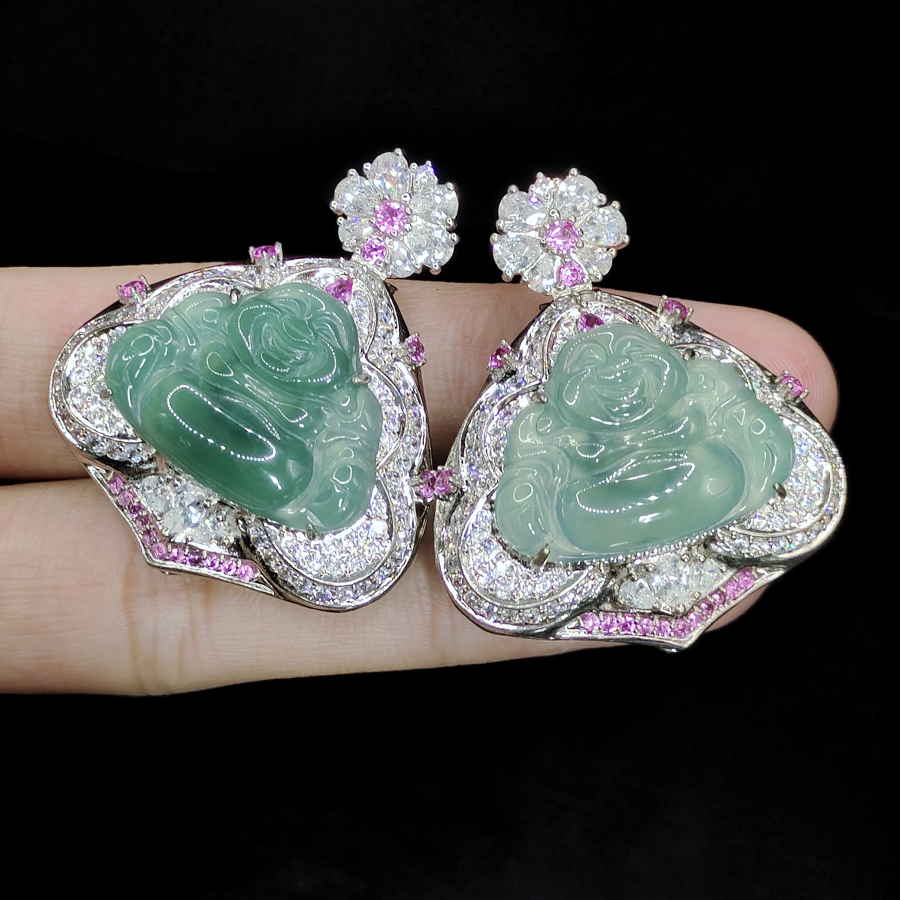 【李想精选】翡翠佛公吊坠赠高货绳T1【多样性发其一】约16-23-3mm