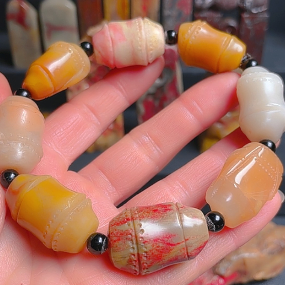 【闪购商品】昌化鸡血石昌化石手串