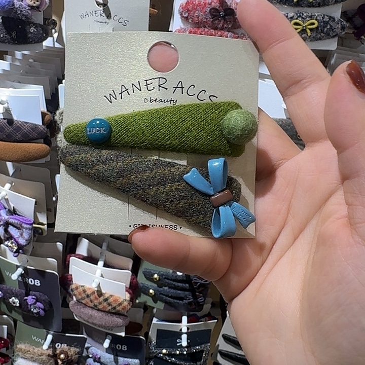 皮质铁合金绿色蝴蝶结