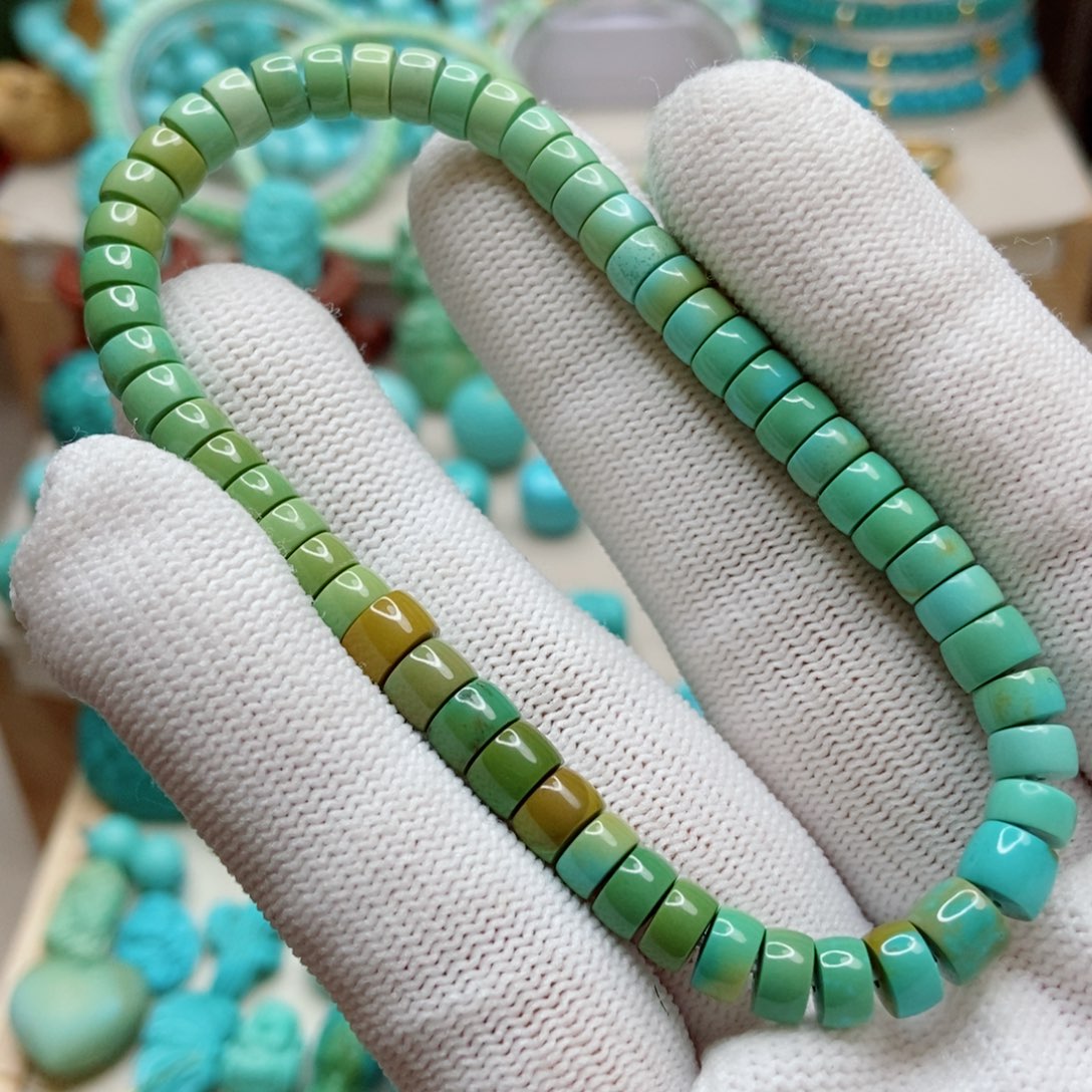 绿松石珠子未镶嵌