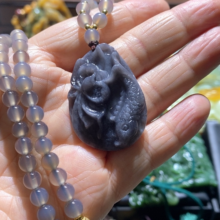 岫玉毛衣链未镶嵌