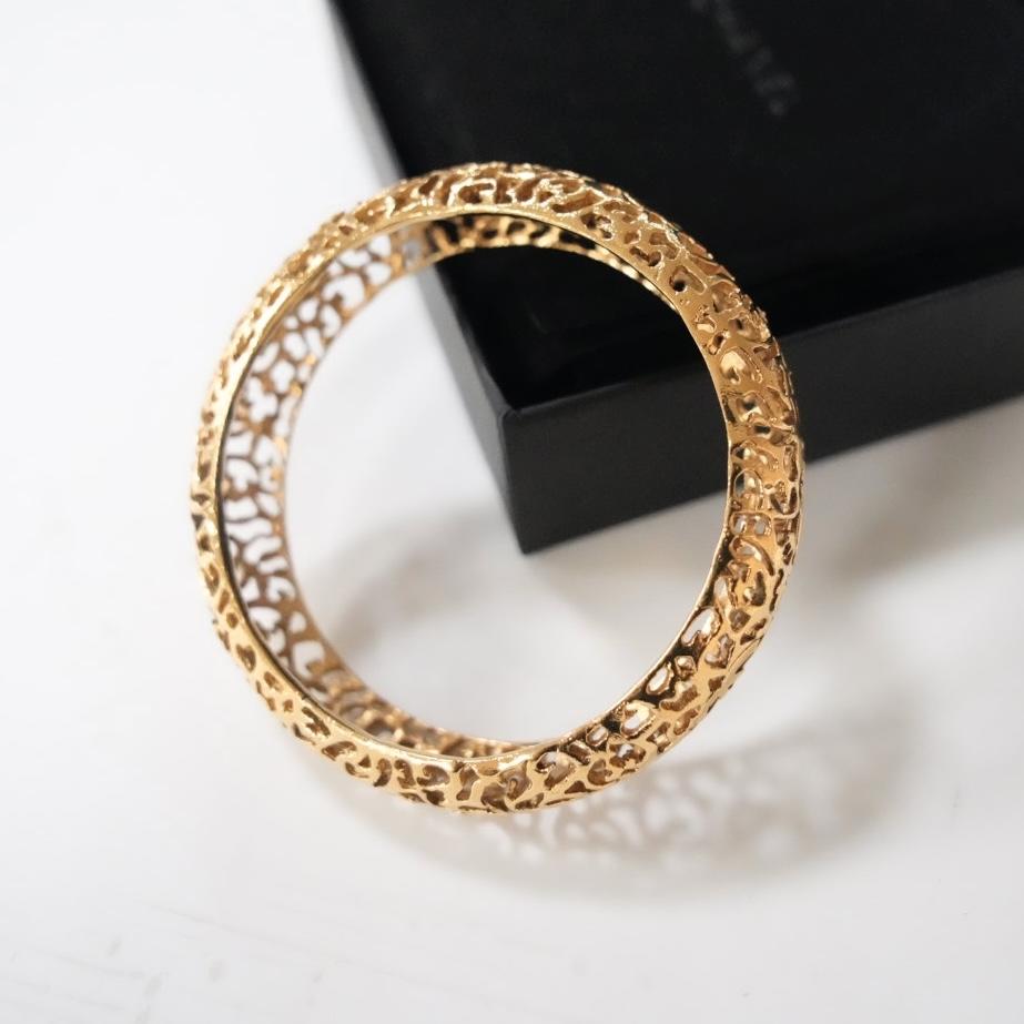 Chanel 中古金色镂空手镯