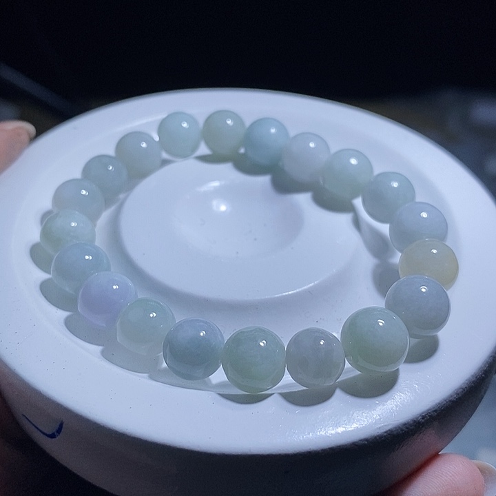 未镶嵌手串翡翠天然缅甸A货翡翠手串卡9.1