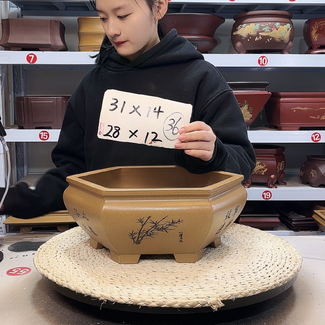 紫砂花盆紫砂花盆