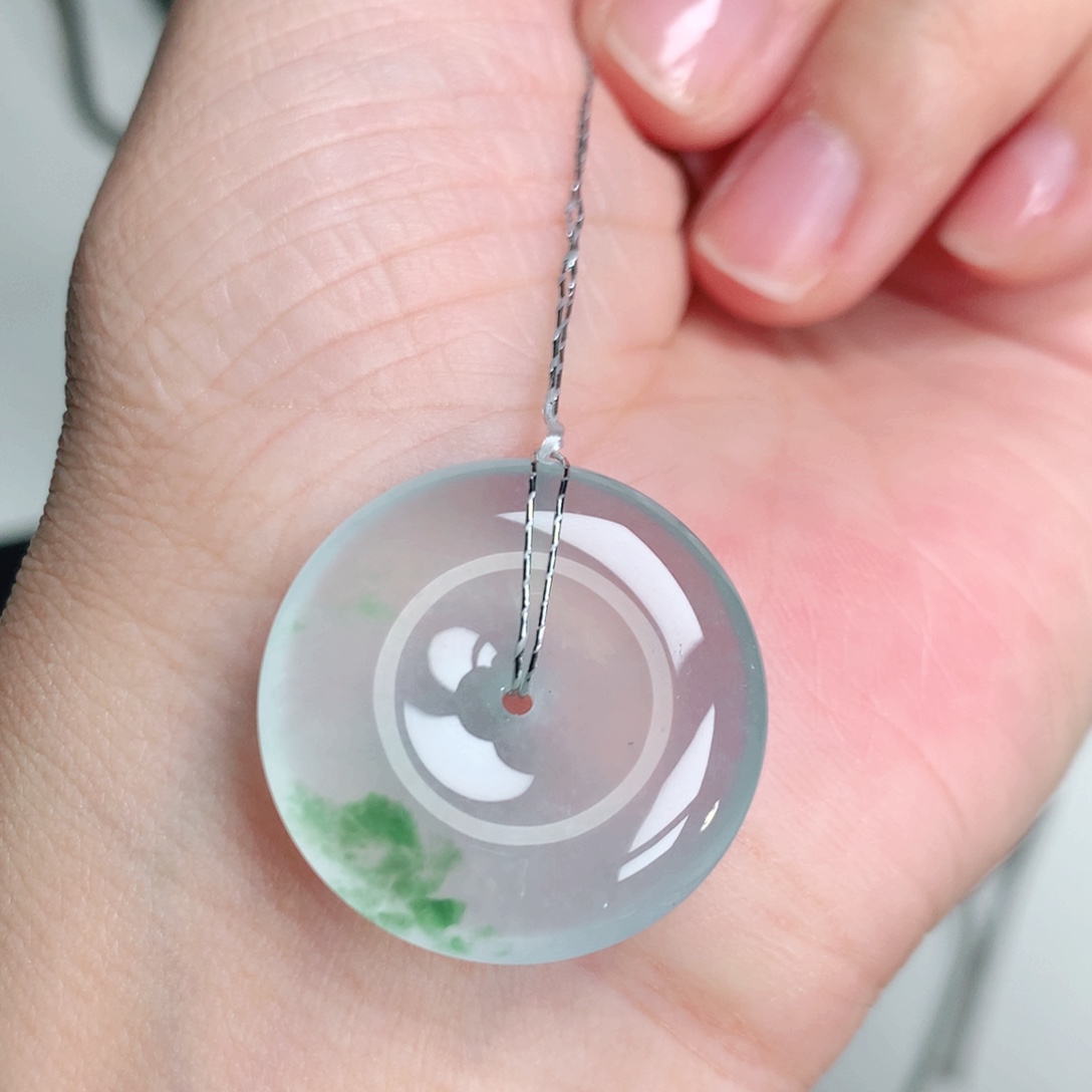 翡翠未镶嵌颈饰24.7-5.5