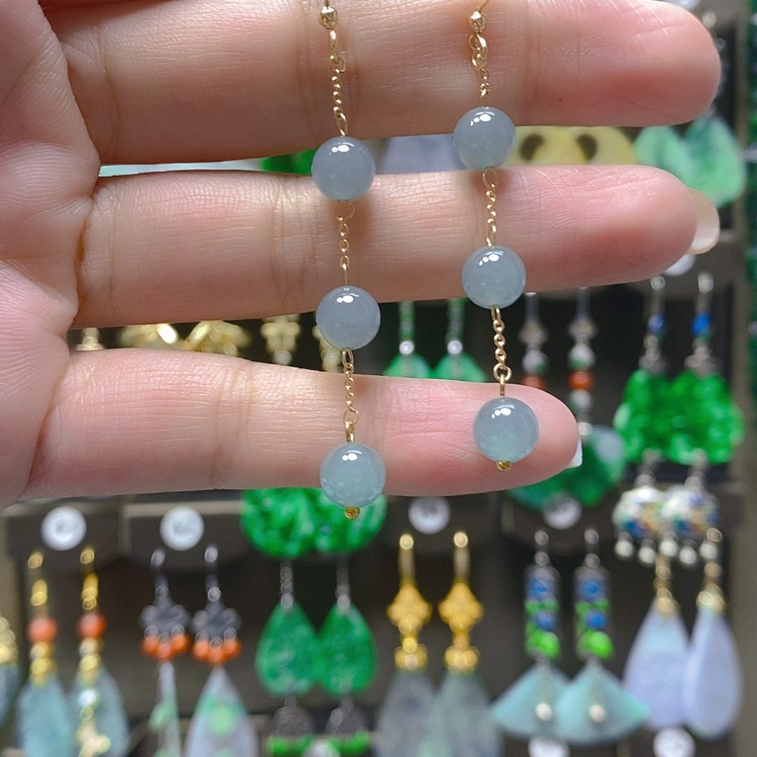 未镶嵌翡翠耳饰翡翠 