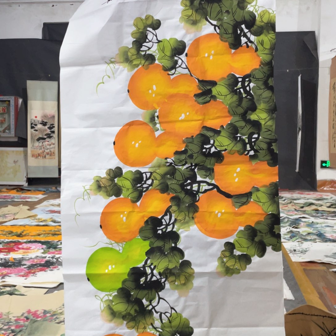 国画国画作品画心一张