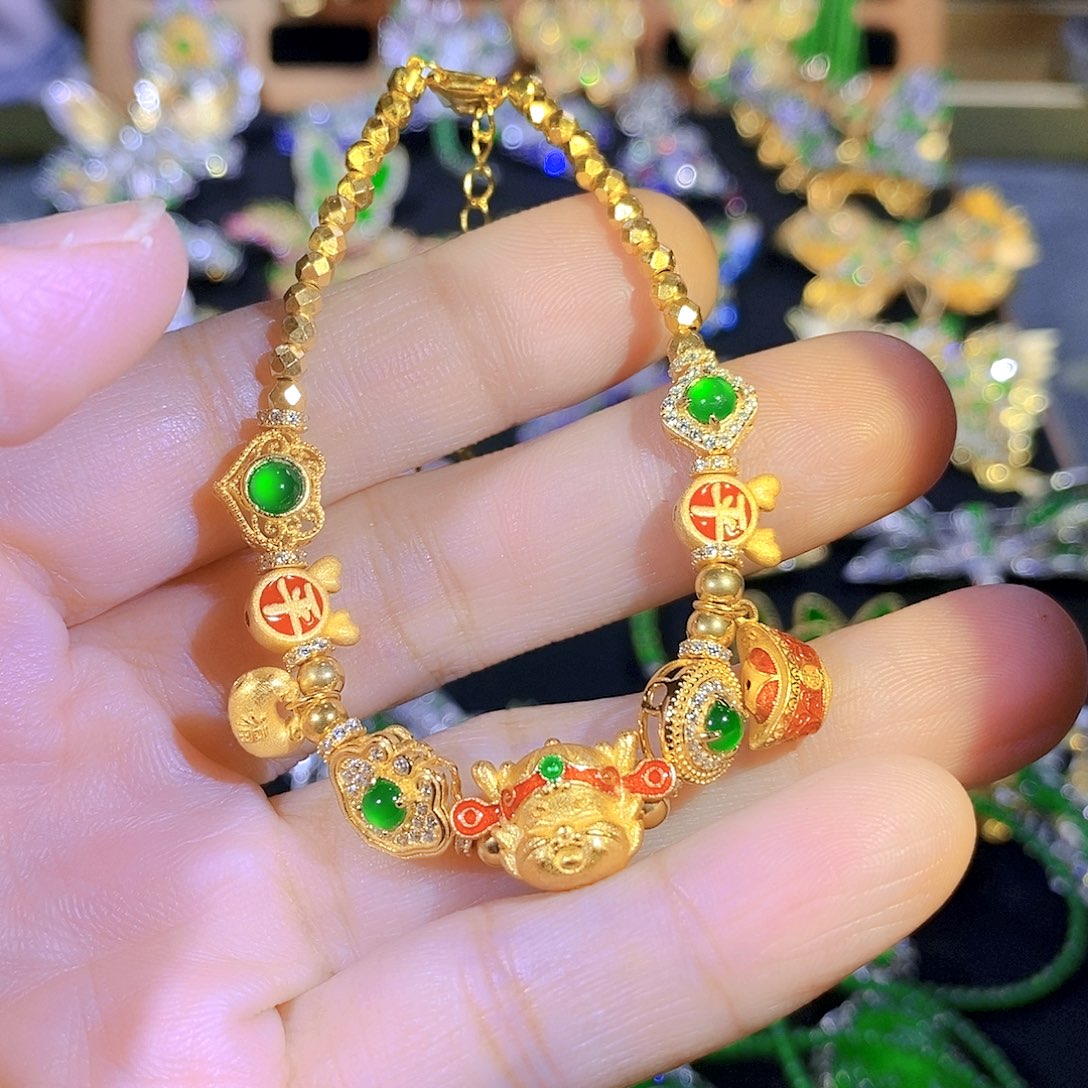 吊坠(不含链)银S925镶嵌翡翠