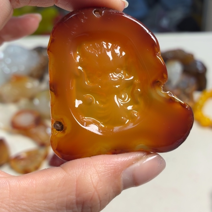 玛瑙/玉髓未镶嵌吊坠(不含链)