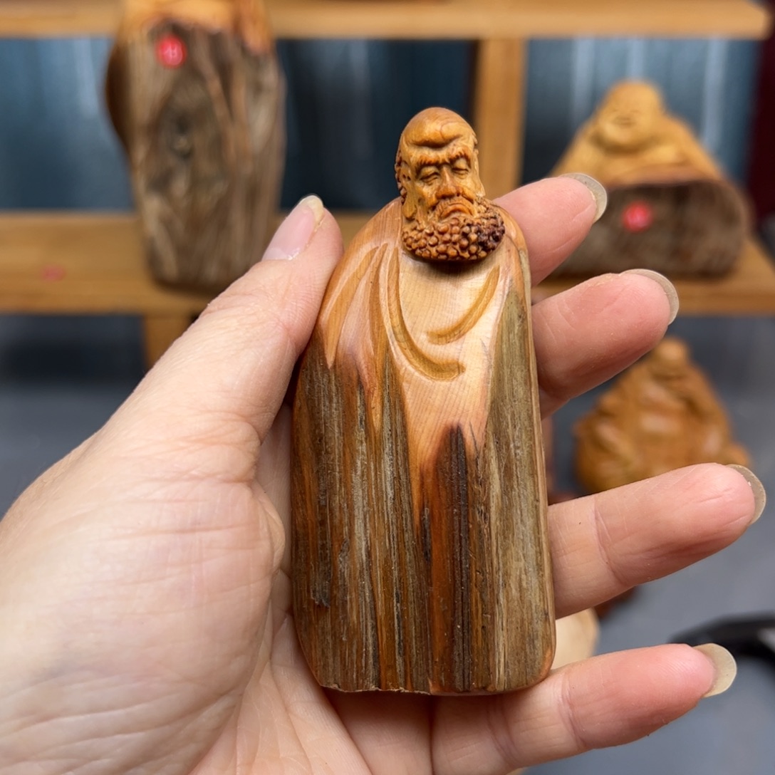 柏木崖柏木摆件手把件，12