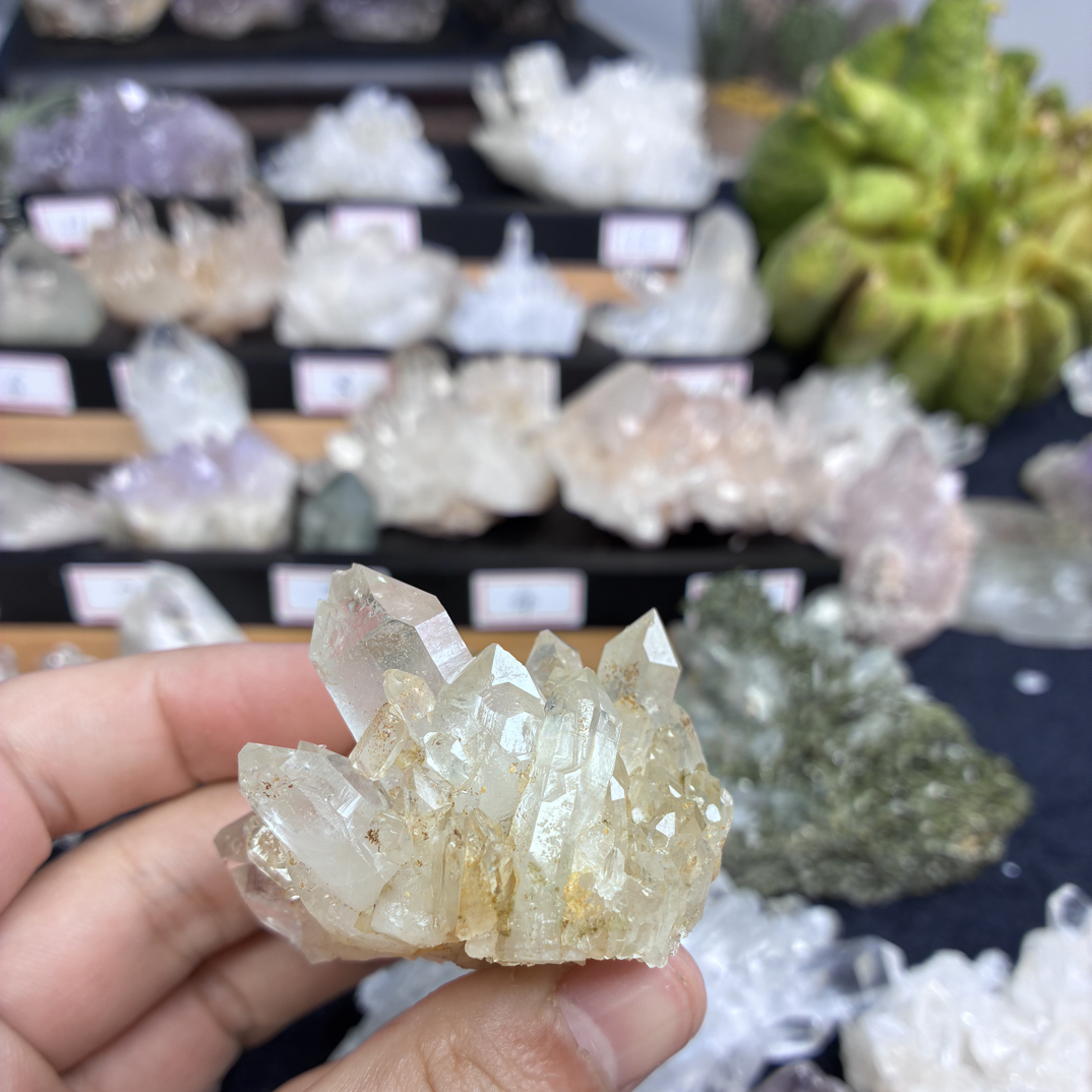 白水晶晶簇摆件小礼物标本