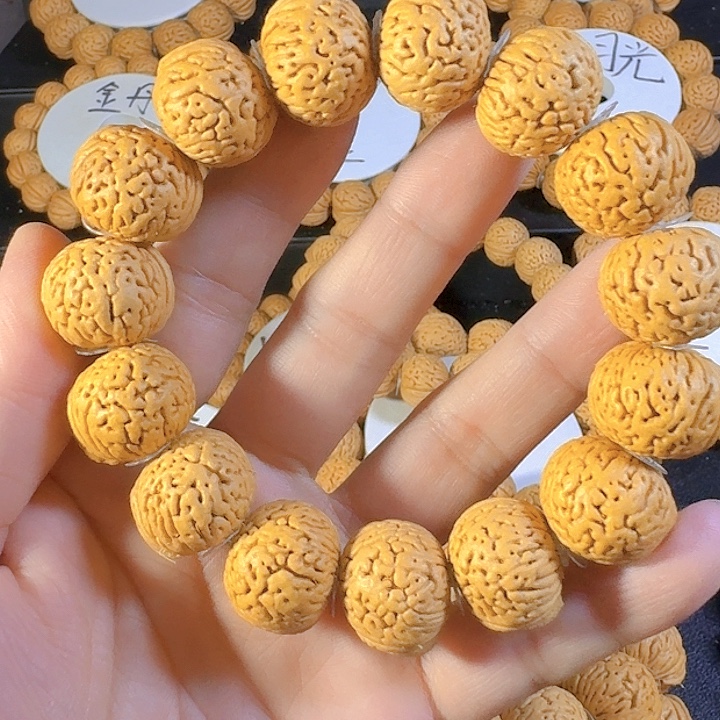 笑***开吊坠桃核南瓜桃核手串