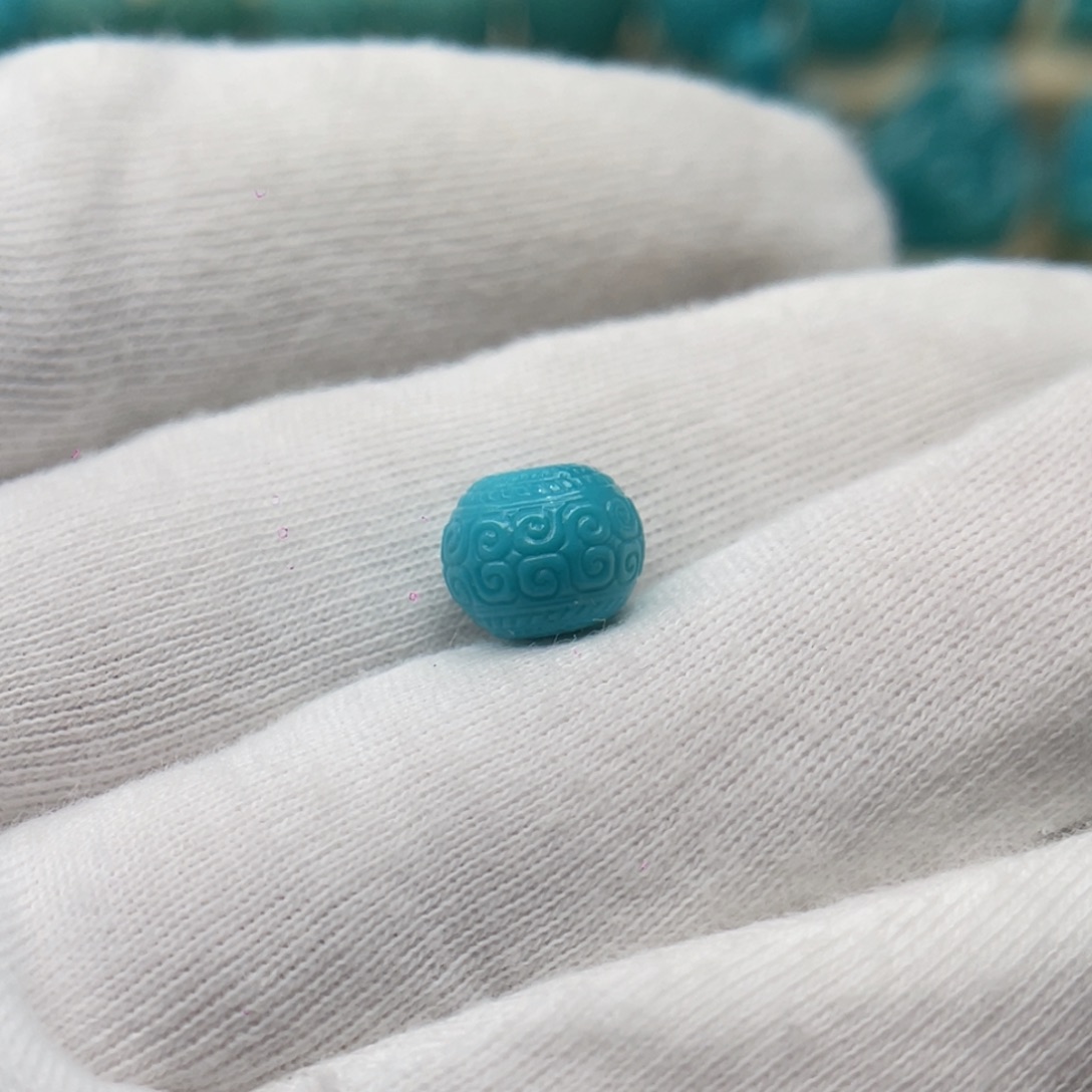 绿松石未镶嵌颈饰卡9.3-7.6