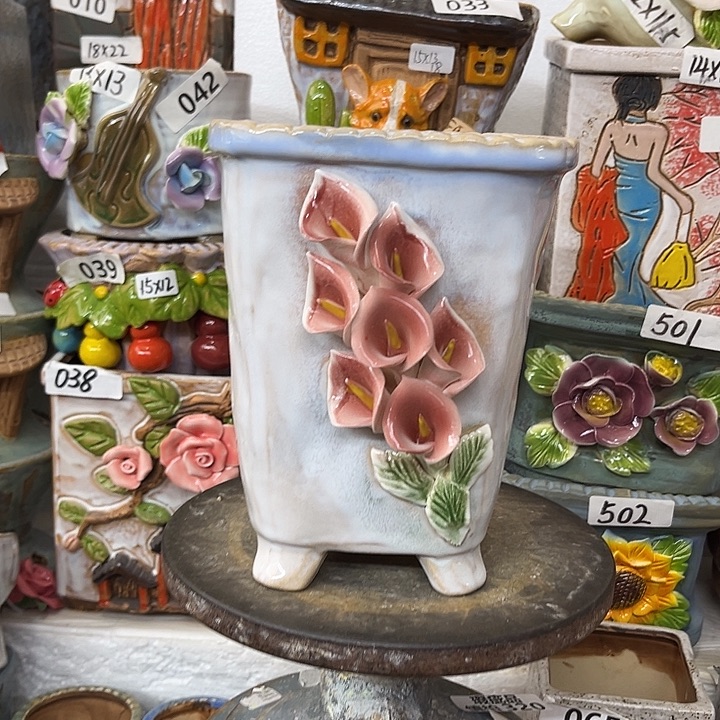 粗陶材质多肉花盆