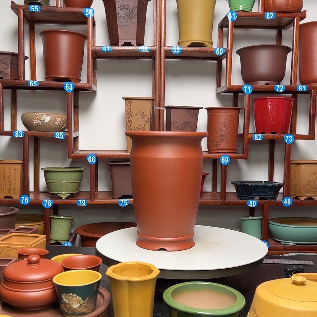 紫砂花盆装****部紫砂花盆