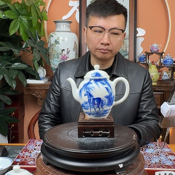 陶摆件景德镇陶瓷手工制作马