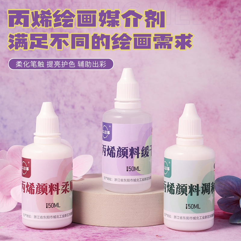 【柔顺剂/流平剂/调和剂/缓干剂/】专属福利diy数字油画专用