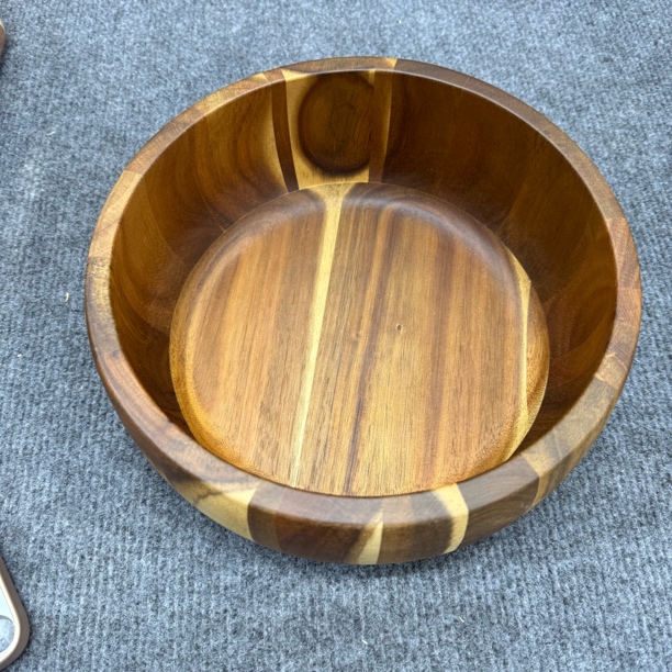 新款家用相思木木碗可盛沙拉水果揉面创意圆形木制