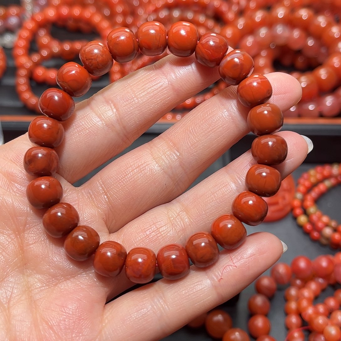 南红玛瑙手链未镶嵌