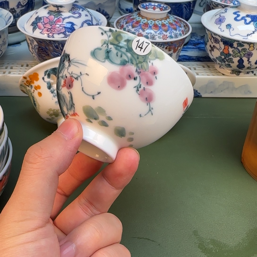 彦祖纯手工手绘茶具147