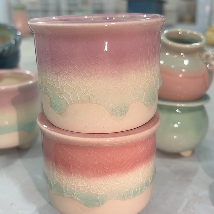 红陶量货/口高深浅搭配发2个