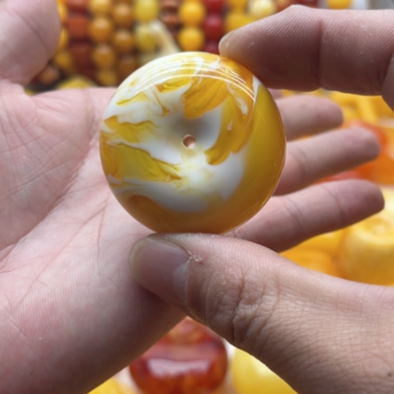 【闪购商品】蜜蜡颈饰未镶嵌蜜蜡项链平安扣