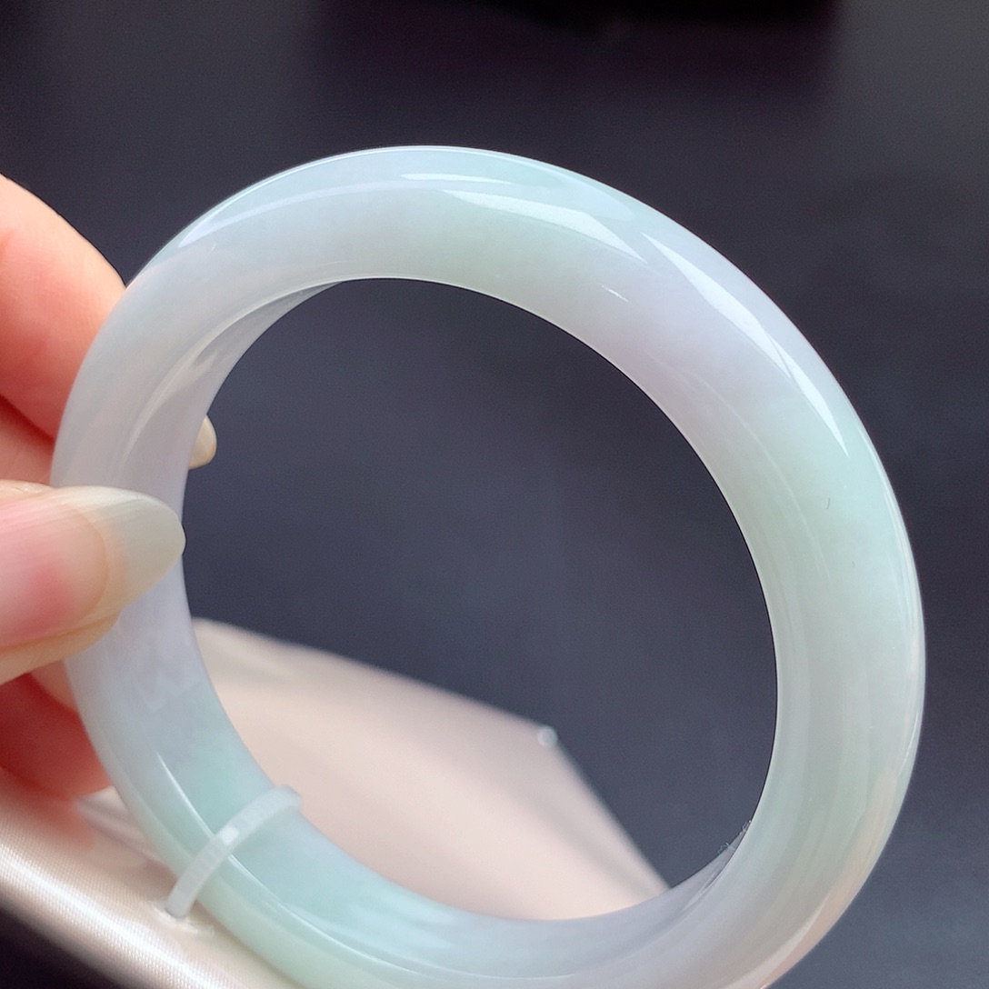 翡翠未镶嵌手镯55.5圈口