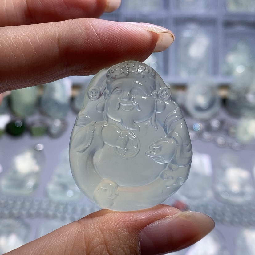 【闪购商品】岫玉颈饰未镶嵌财神