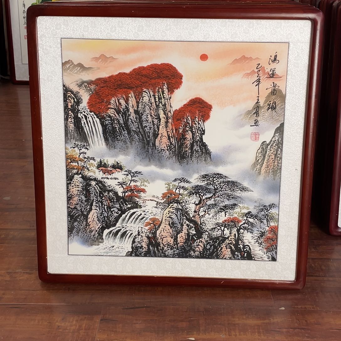 国画带框尺寸63*63厘米