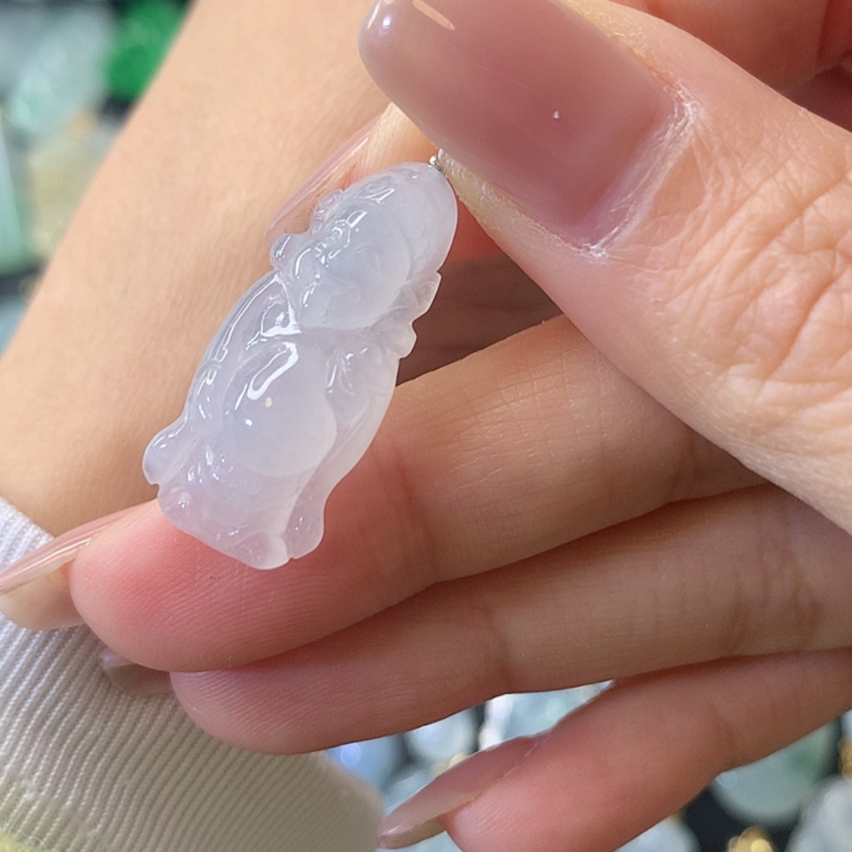 【闪购商品】翡翠吊坠(不含链)18K金镶嵌