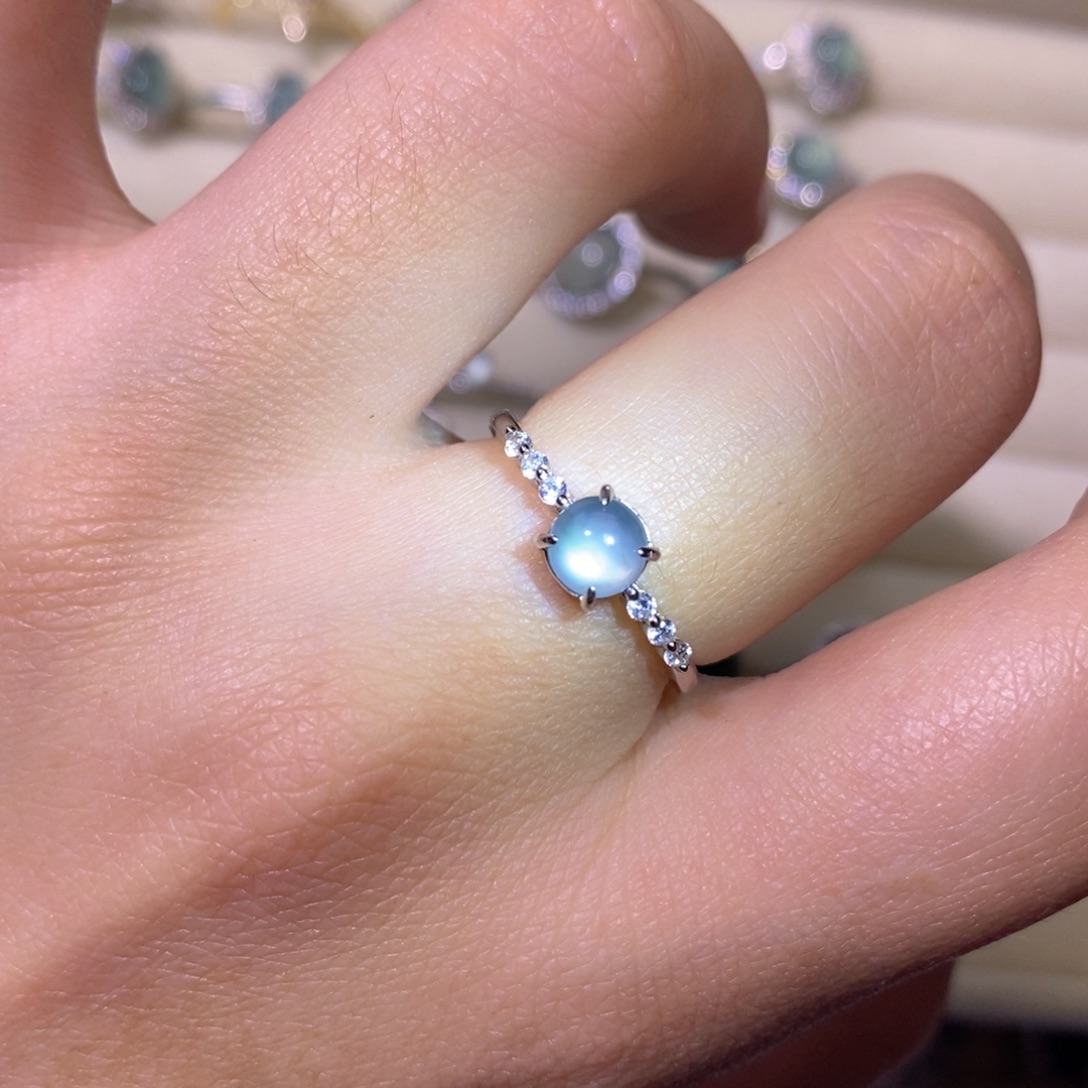 翡翠银S925镶嵌颈饰天然