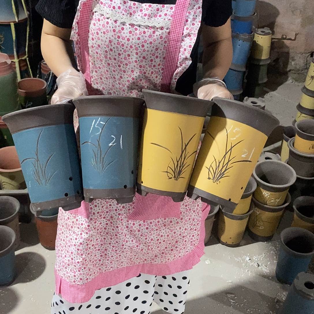 紫砂花盆紫砂花盆