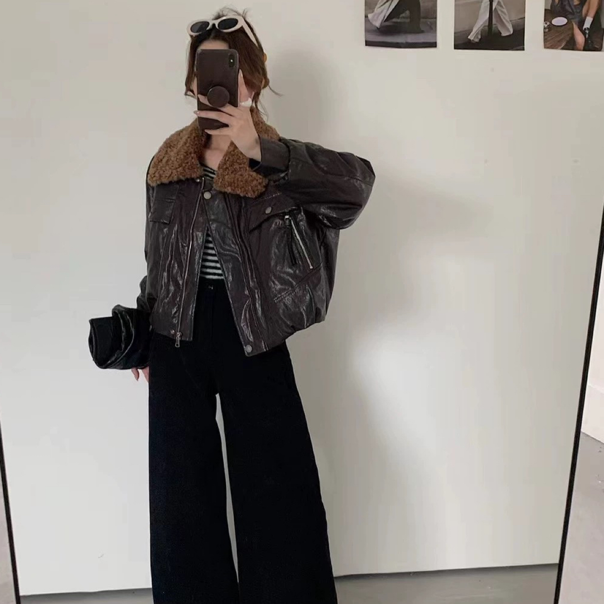 1755翻领高品质p外套