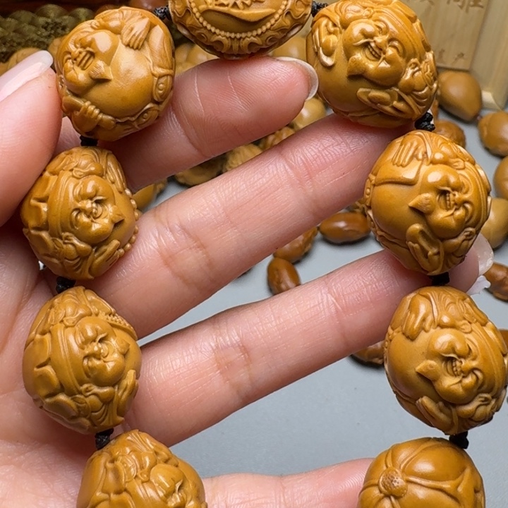 橄榄核手串/手链荷叶横财