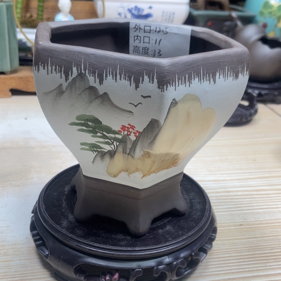 瓷片陶瓷花盆陶瓷艺术
