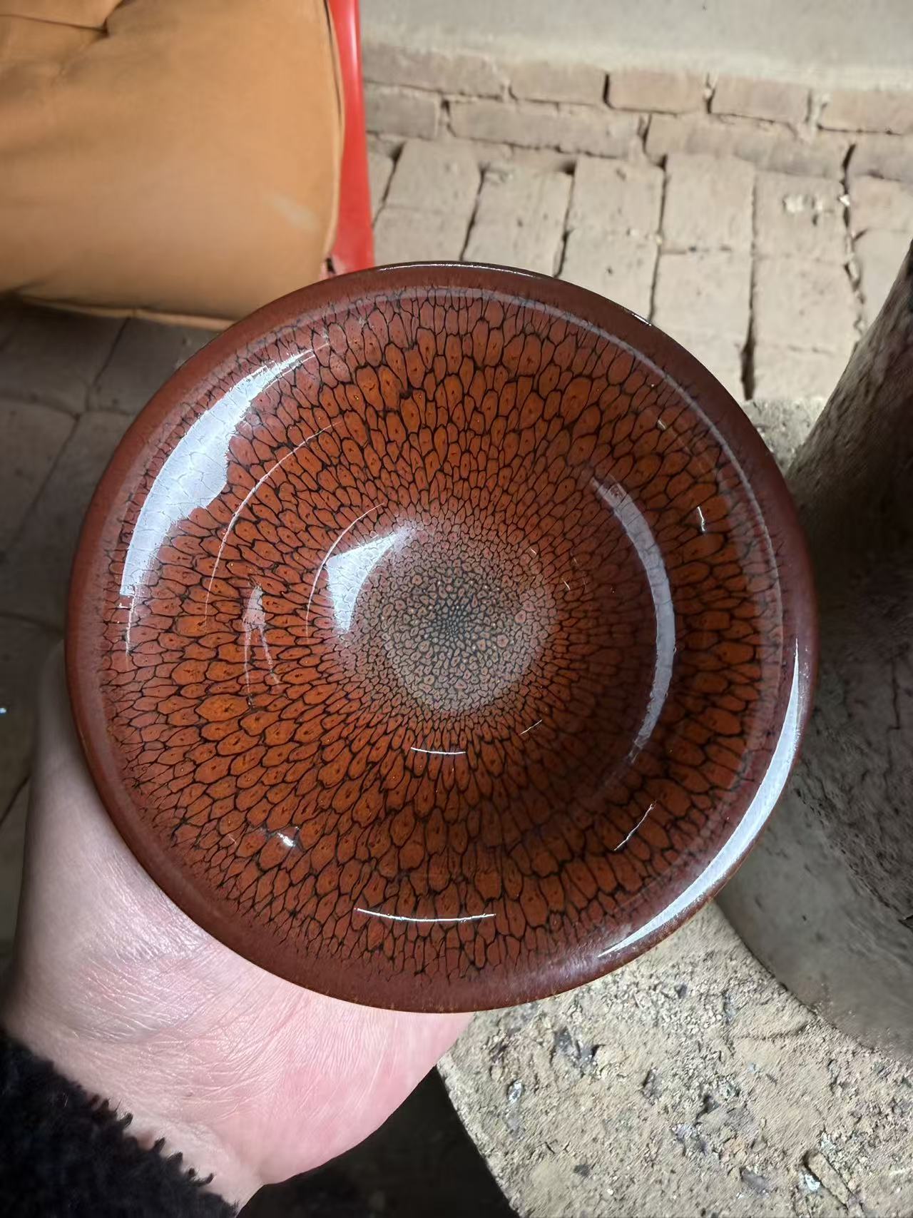 建盏主人杯【红鹧鸪】电烧专用茶具