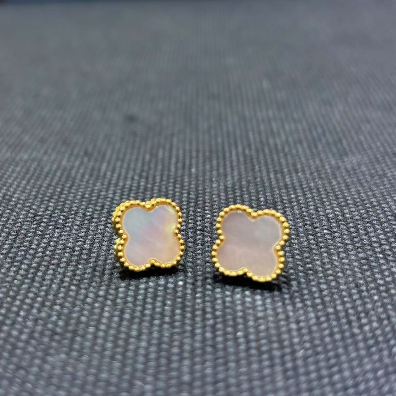 【大源】时尚百搭款四叶草耳钉百搭经典-HJ133