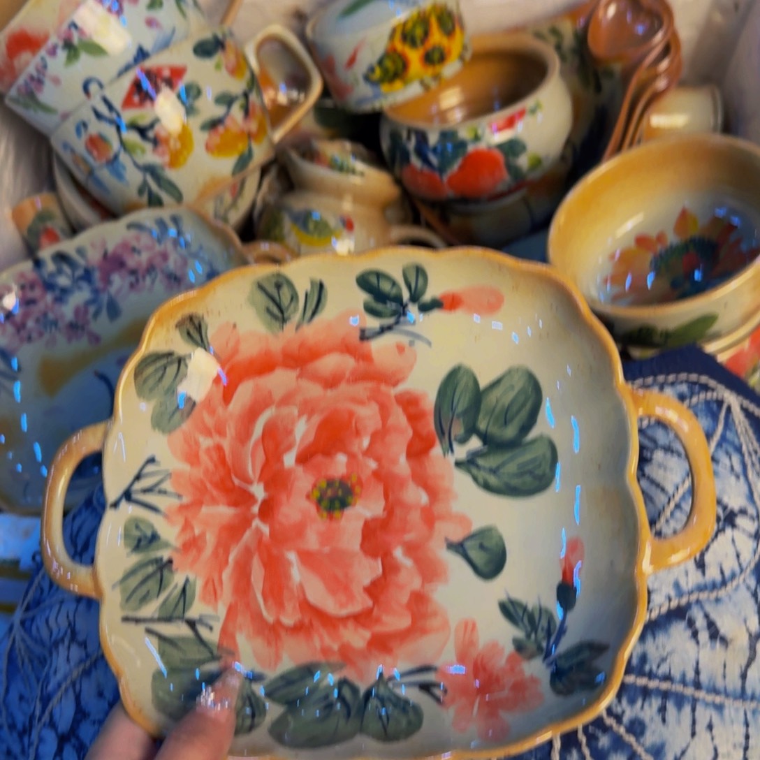 瓷片景德镇陶瓷手工手绘