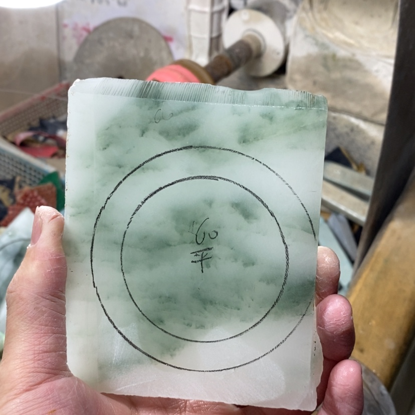 【闪购商品】石英质玉（天山翠）手镯未镶嵌青****店定制手镯