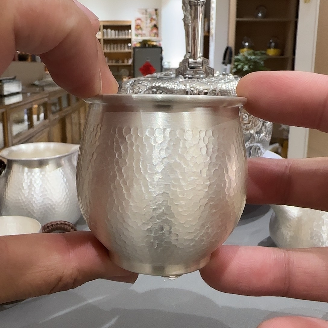 精品双层主人杯 足银999