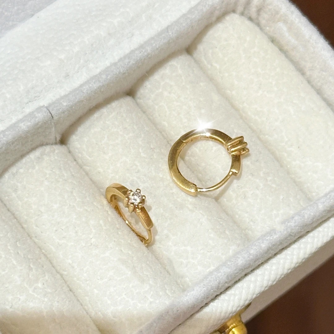 【六言精选6号】1914 【18K金耳包】ZSES