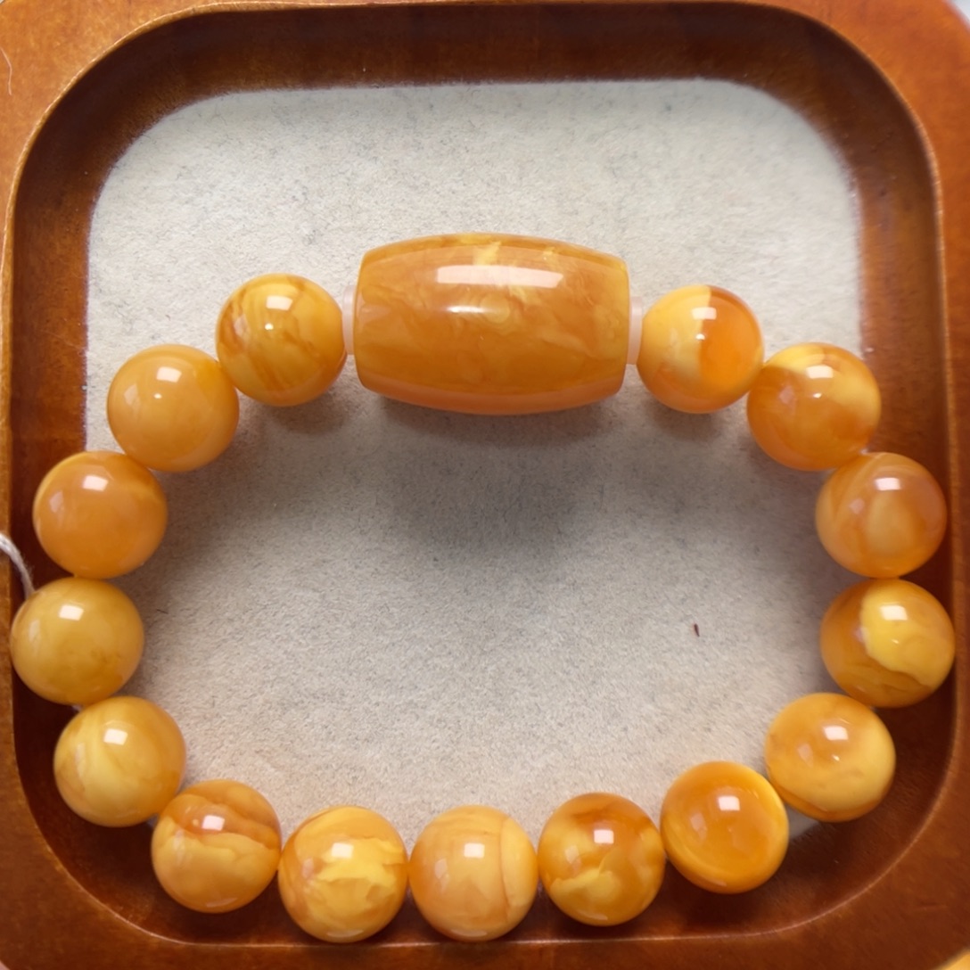 蜜蜡未镶嵌手串蜜蜡