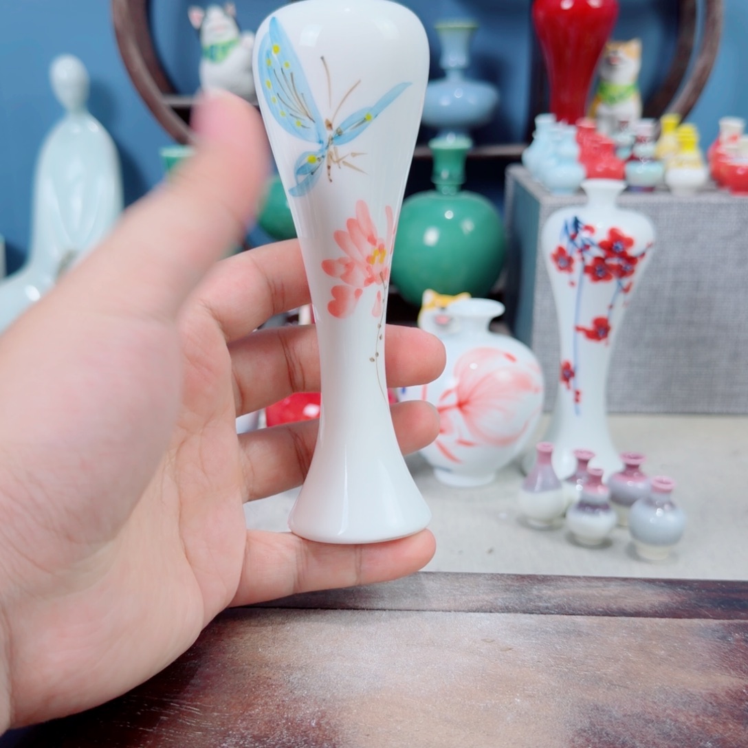 陶瓷手工小花器摆件